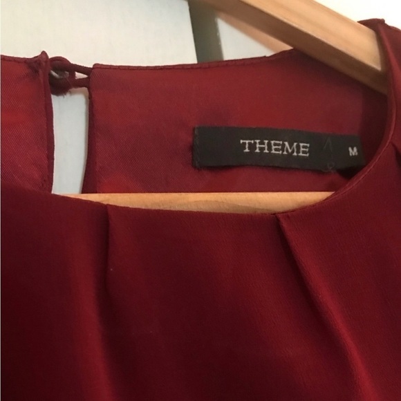 EUC | Theme | Size: Medium | Wine Colored Cocktail Dress - Picture 4 of 5